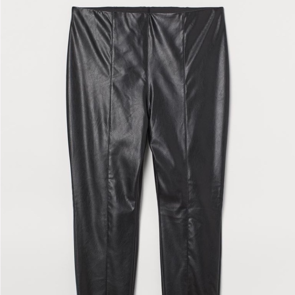 H&M+ Faux Leather Leggings